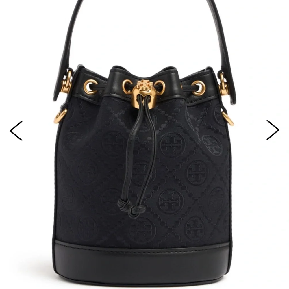 NWT Tory Burch Black Bucket Bag